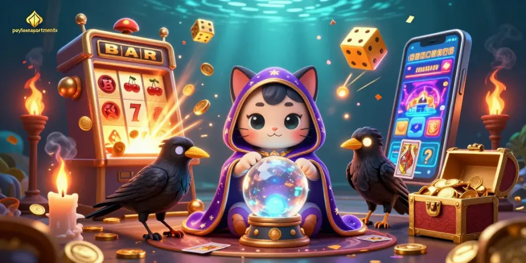 Experience the thrill of paylessapartments with spinning slot reels and explosive jackpots in a dynamic scene.