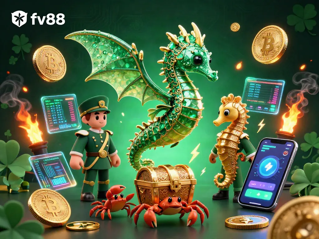 Play thrilling games at fv88, with a magical sea dragon and crypto elements enhancing the excitement of your betting experience.