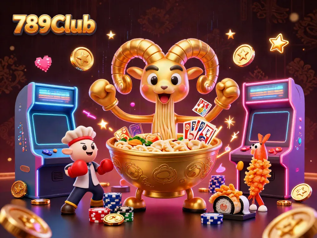Engage in thrilling gaming at 789Club with vibrant characters and exciting casino elements.