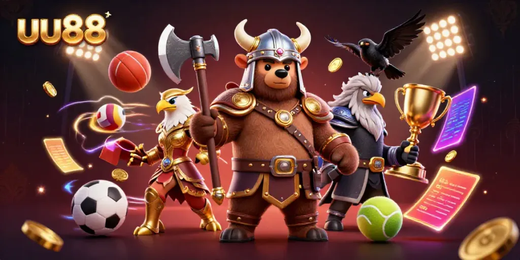 Experience exhilarating gaming excitement with uu88's dynamic Viking and Valkyrie characters.