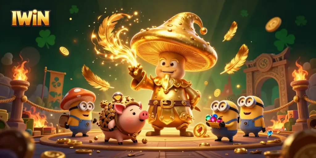 IWIN engages players with a dynamic treasure hunting adventure featuring magical gaming elements.