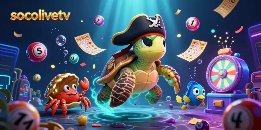 Experience the thrill of socolivetv with dynamic lottery games and vibrant underwater characters.