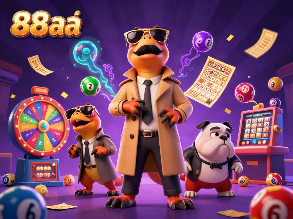 Experience thrilling gameplay at 88 aa casino with vibrant lottery balls and dynamic gaming elements.