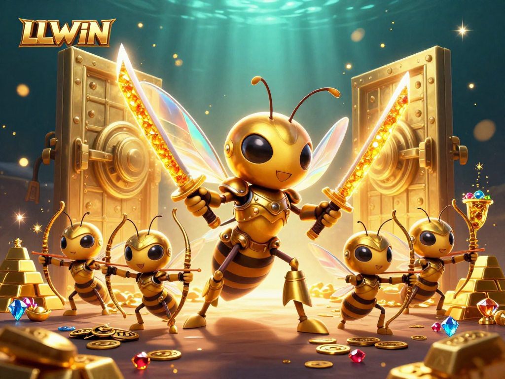 Experience casino excitement with LLWIN's prismatic hornet and treasure-filled world.