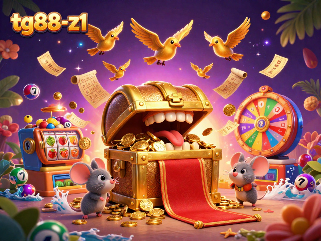 Engage in exciting adventures with tg88-z1's thrilling lottery elements and vibrant casino visuals.